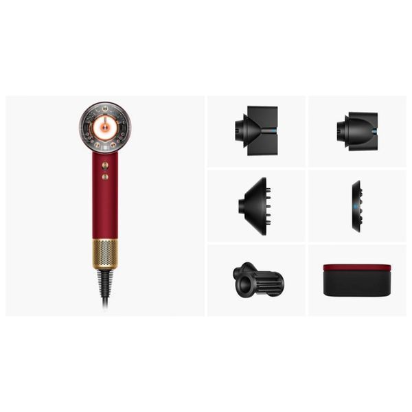 Фен Dyson Supersonic HD16 Nural Straight+Wavy Red Velvet/Gold (493117-01) 493117-01 фото